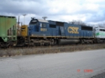 CSX 8651 runs long nose forward EB on the #2 Tracw 